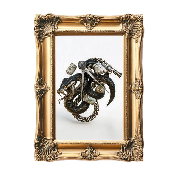 Don't Snake Me Framed Art Print