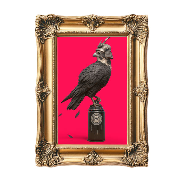 All Seeing Falcon Framed Art Print